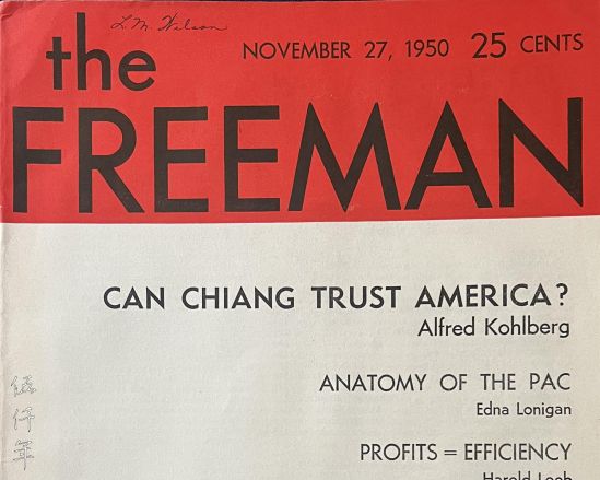 Can Chiang Trust America? By the Late Alfred Kohlberg